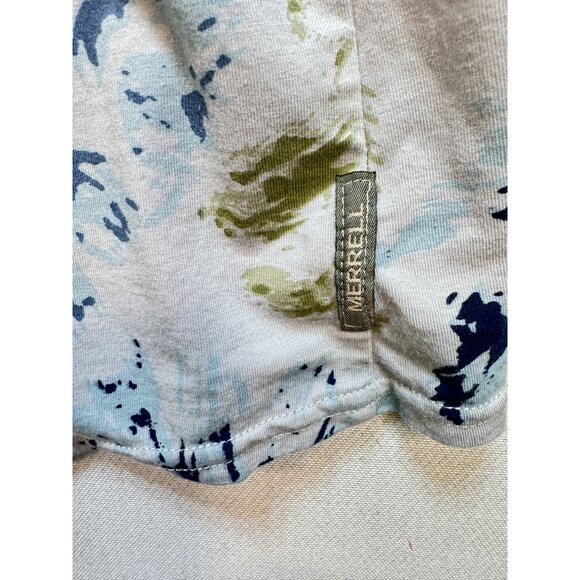 Merrell Knit Dress Womens XXL Multicolor Floral Short Sleeve Elastic Waist - Picture 3 of 14